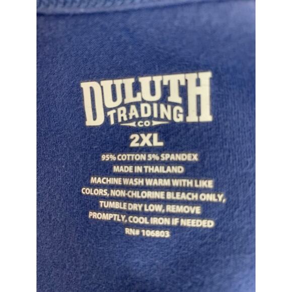 Size 2XL Duluth Trading Co Womens Blue Tank Top Shirt - Picture 6 of 6